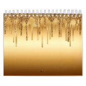 Glitter-accessoires met gouden verf, met reserveon kalender (Hoes)