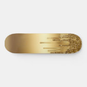 Glitter-accessoires met gouden verf, met reserveon persoonlijk skateboard (Horizontaal)