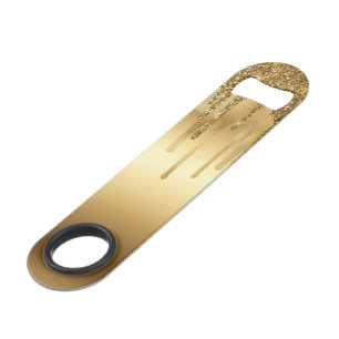 Glitter-accessoires met gouden verf, met reserveon speed flessenopener