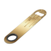 Glitter-accessoires met gouden verf, met reserveon speed flessenopener (Achterkant Gekanteld)