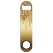 Glitter-accessoires met gouden verf, met reserveon speed flessenopener (Voorkant)