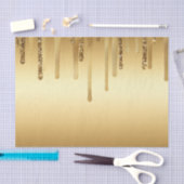 Glitter-accessoires met gouden verf, met reserveon tissuepapier (Craft)