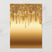 Glitter-accessoires met gouden verf voor inktpatro menu (Voorkant)
