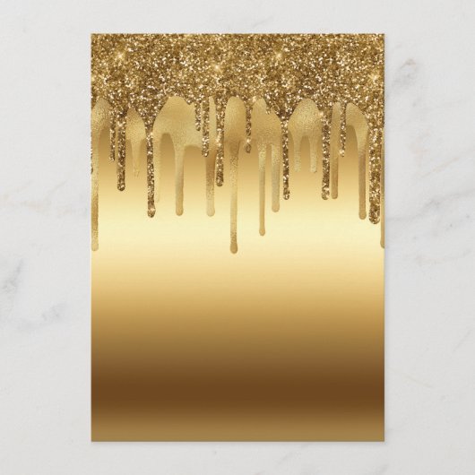 Glitter-accessoires met gouden verf voor inktpatro menu (Voorkant)