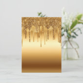 Glitter-accessoires met gouden verf voor inktpatro menu (Staand voorkant)