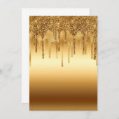 Glitter-accessoires met gouden verf voor inktpatro menu (Voorkant / Achterkant)