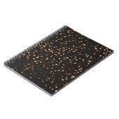 Glitter achtergrond gouden textuur notitieboek (Linkerzijde)