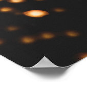 Glitter achtergrond gouden textuur poster (Hoek)