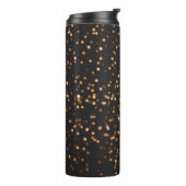 Glitter achtergrond gouden textuur thermosbeker (Gedraaid links)