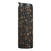 Glitter achtergrond gouden textuur thermosbeker (Geroteerd rechts)