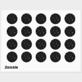 Glitter achtergronden | GraphicsGrotto-45 Ronde Sticker (Vel)