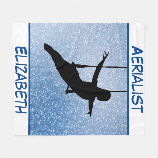 Glitter Aerialist Fleece Deken (Voorkant (Horizontaal))
