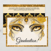 Glitter Afstudeerder Kaart (Voorkant / Achterkant)