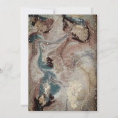 Glitter Afstudeerder Pet, Confetti bruin marmer Af Kaart (Achterkant)