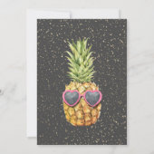 Glitter Afstudeerder Pet, Confetti, wijn, kool ana Kaart (Achterkant)