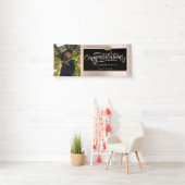 Glitter Afstudeerder Pet, Foto Roos Gold Afstudere Spandoek (Insitu)