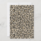 Glitter Afstudeerder Pet, Glitter Leopard Afstuder Kaart (Achterkant)