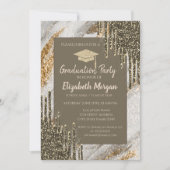 Glitter Afstudeerder Pet, Gold Drivers, Glitter Af Kaart (Voorkant)