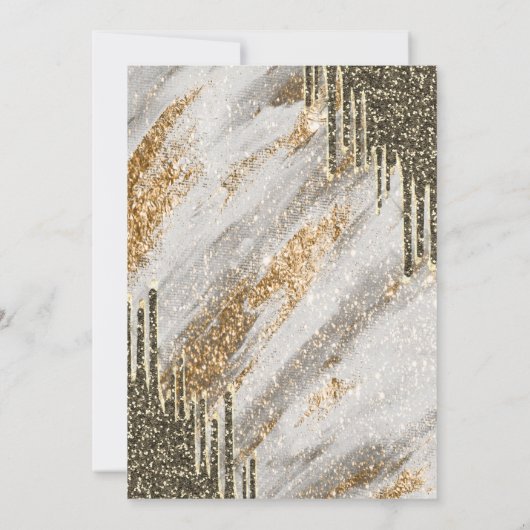 Glitter Afstudeerder Pet, Gold Drivers, Glitter Af Kaart (Achterkant)