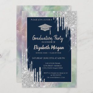 Glitter Afstudeerder Pet, Silver Drivers, Opal Hol Kaart