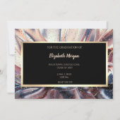 Glitter afstudeerhoed, Abstract Save The Date (Achterkant)