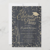 Glitter Afstudeerhoed, Glas Diamanten Afstuderen Kaart (Voorkant)