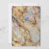 Glitter afstudeermuts,Confetti Parel Marmer Kaart (Achterkant)