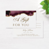 Glitter Agate Gift Kaart (Bureau)
