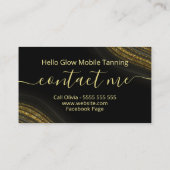 Glitter Agate Spray Tanning Service Visitekaartje (Achterkant)