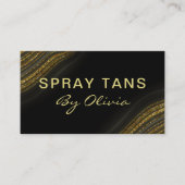 Glitter Agate Spray Tanning Service Visitekaartje (Voorkant)