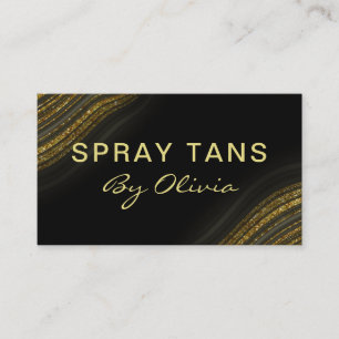 Glitter Agate Spray Tanning Service Visitekaartje