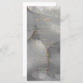 Glitter Alcohol Ink Chic Flat Menu (Voorkant / Achterkant)