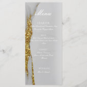 Glitter Alcohol Inkt Handgemaakte Gouden Platte Me Menu (Voorkant)