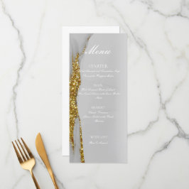 Glitter Alcohol Inkt Handgemaakte Gouden Platte Me Menu