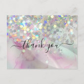 Glitter Alcohol Inkt met gemarmerd holografisch al Briefkaart (Voorkant)