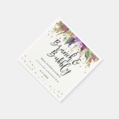 Glitter Amethyst Brunch en Mousserende Bruiloftssh Servetten (Hoek)