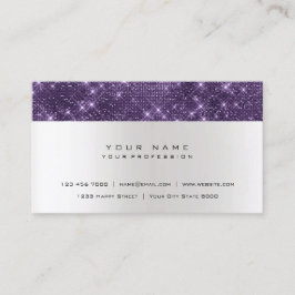 Glitter Amethyst Paars Gray Silver Urban Shimmer Visitekaartje