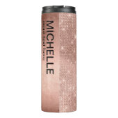 Glitter and Shine Name Roos Gold ID673 Thermosbeker (Achterkant)