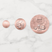 Glitter and Shine Quinceanera Roos Gold ID701 Confetti (Achterkanten)