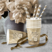 Glitter and Shine Sweet 16 V2 Gold ID675 Papieren Bekers