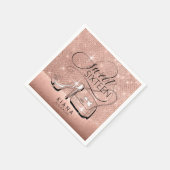 Glitter and Shine Sweet 16 V2 Roos Gold ID675 Servet (Hoek)