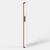 Glitter and stripes Monogram Script Name Initiaal iPhone Hoesje (Rechterkant)