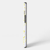 Glitter and stripes Monogram Script Name Initiaal iPhone Hoesje (Linkerkant)