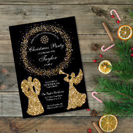 Glitter Angel Kerstdiner voor het hele gezin Kaart