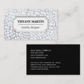 Glitter Animal Print Visitekaartje (Voorkant / Achterkant)