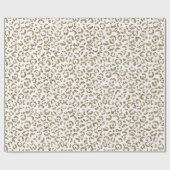 Glitter Antiek Gold Leopard Print       Cadeaupapier (Vlak)