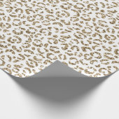 Glitter Antiek Gold Leopard Print       Cadeaupapier (Hoek)