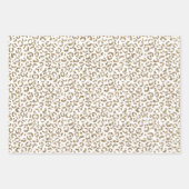 Glitter Antiek Gold Leopard Print           Inpakpapier Vel (Voorkant 3)