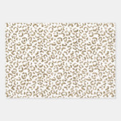 Glitter Antiek Gold Leopard Print           Inpakpapier Vel (Voorkant)