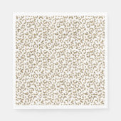 Glitter Antiek Gold Leopard Print Servet (Voorkant)